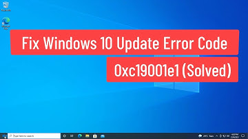 Fix Windows 10 Update Error Code 0xc19001e1 (Solved)