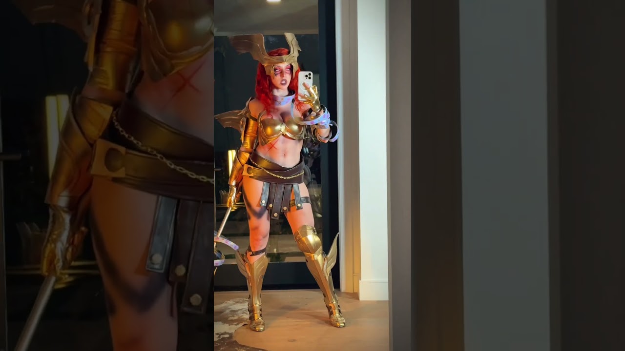 I made this cosplay!!! #angela #marvelrivals #cosplay #gymgirl #diy