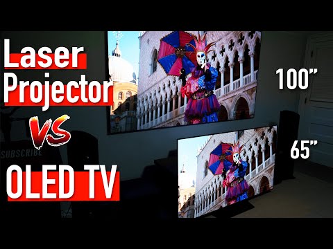 Ust Laser Projector Vs Oled Tv - Which Is Better In A Dark Room | Size Vs Brightness