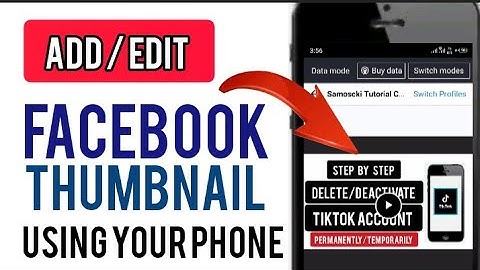 ADD / EDIT Facebook video thumbnail from phone | How To Tutorial