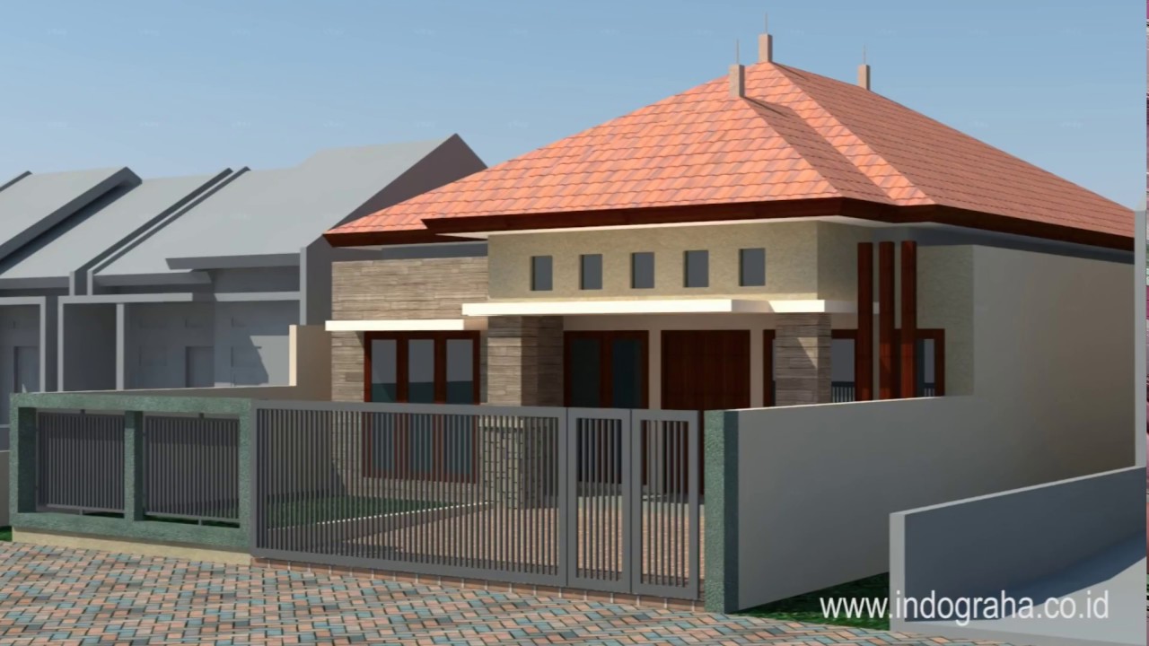 Desain rumah model  minimalis 1 lantai  di  jl sarbini pinang 