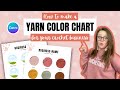 DIY Yarn Color Chart- How to Make a Free Yarn Color Chart on Canva