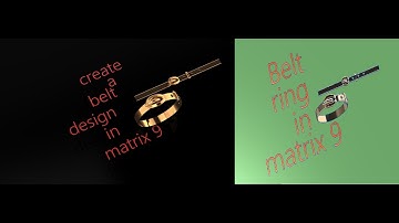 belt ring design in matrix 9 gemvision 9 tutorial