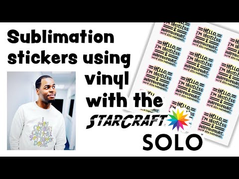 Sublimation Stickers Using Vinyl 