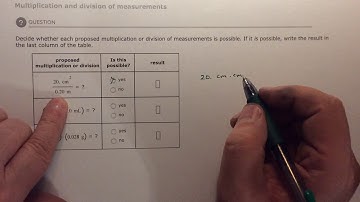 Aleks Multiplication and division of measurements