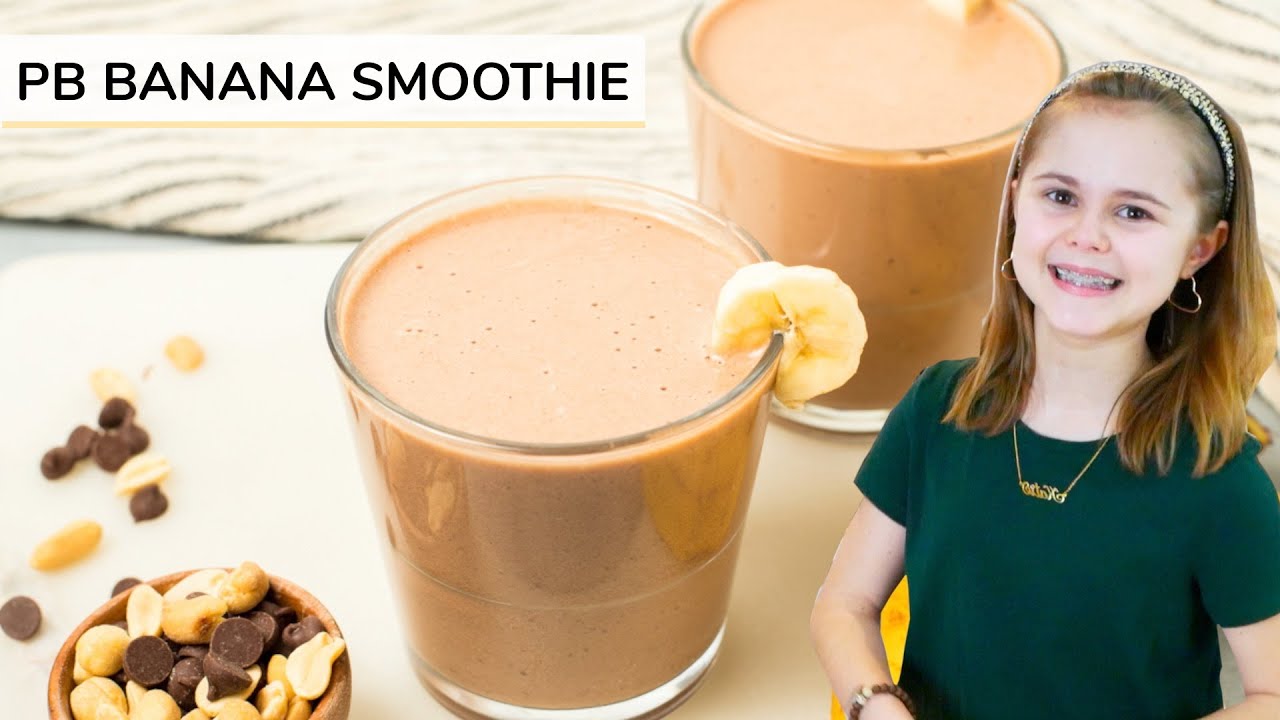 PEANUT BUTTER BANANA SMOOTHIE | just 4-ingredients | Clean & Delicious
