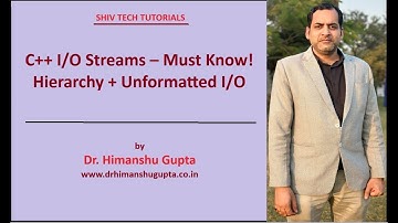 C++ Input/Output Streams Explained 🔥 | Stream Hierarchy + Unformatted I/O (get, put, getline, write)