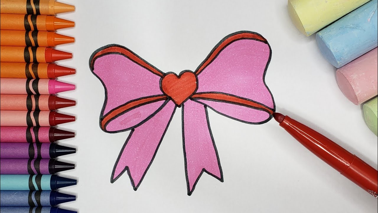 Moño Coquette 🎀 Dibuja y colorea un moño al estilo coquette 💗 tesoritos ...