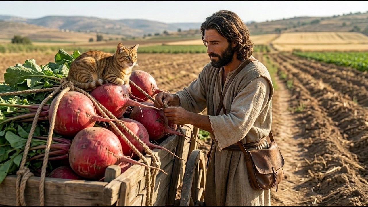 From Seed to Harvest: Jesus Growing Red Radishes | AI Christian Tribute