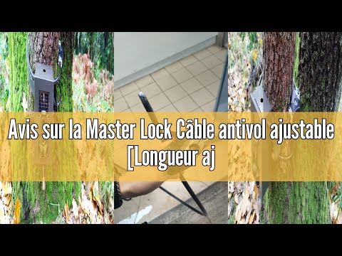 Avis sur la Master Lock Câble antivol ajustable [Longueur ajustable de 30 cm à 1,8 m] [Solution Brev