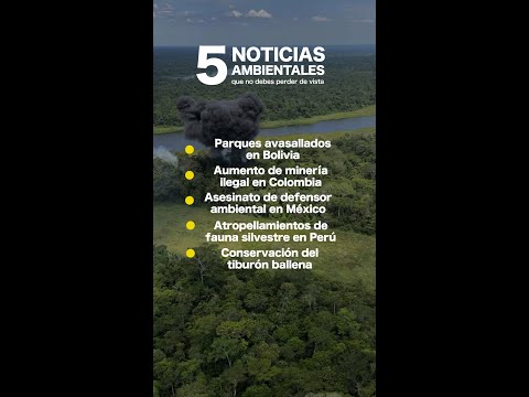 Parques avasallados en Bolivia, asesinato de defensor en México, conservación del jaguar y más