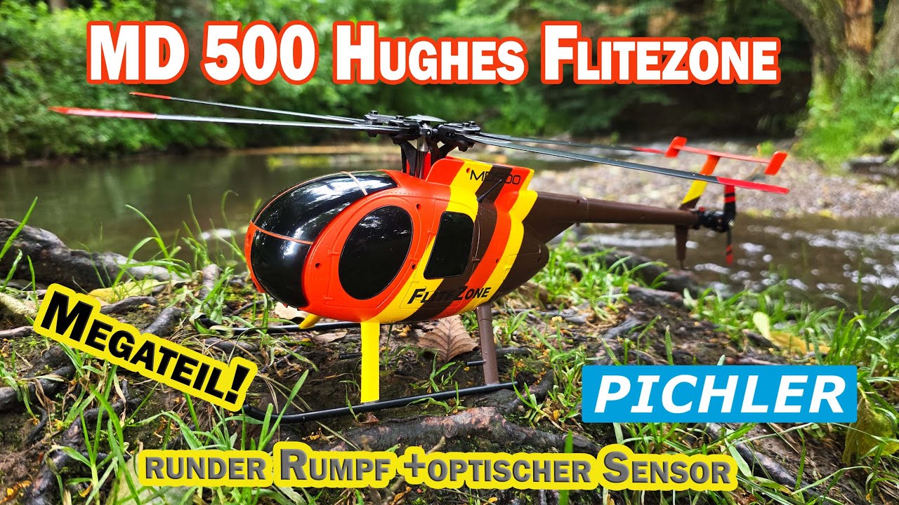 der super TV Star Hughes 500 RC Helikopter von Flitezone Pichler 228 g (Magnum PI 9 mit Neuerungen!