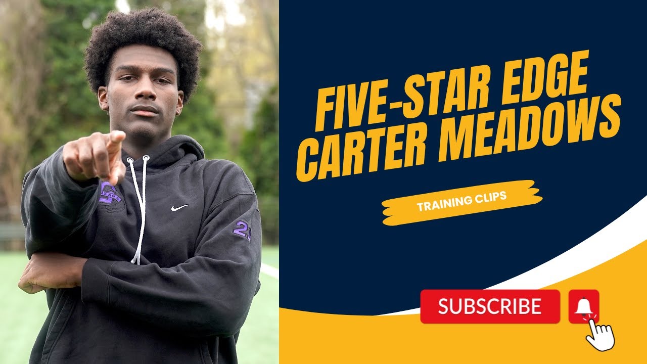Five-star Michigan EDGE target is a BEAST!!!! | Carter Meadows | # ...