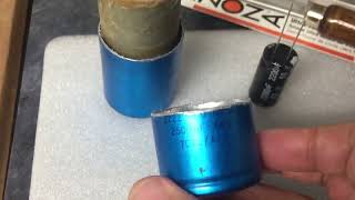 Re-Stuffing a large Electrolytic Capacitor.