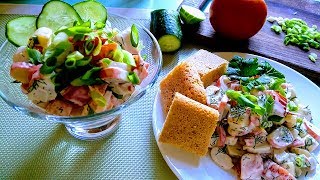 ШИКарный Салат за МИНУТУ!!! Улетит со стола мгновенно!!! ШИКарный Салат за МИНУТУ!!! Улетит со стола мгновенно!!!