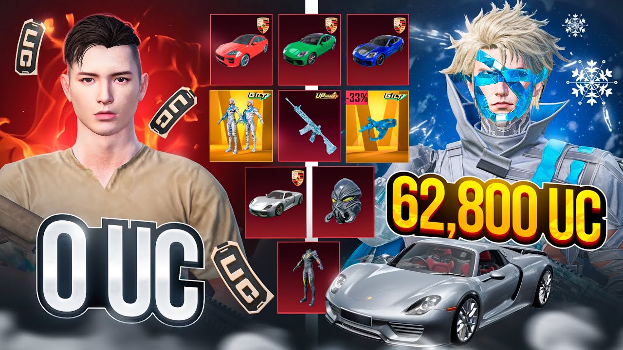 😱YANGI AKKAUNTNI 62,800 UC KUCHAYTIRDIM - OBUNACHIM SHOKDA 🥵 PUBG MOBILE!