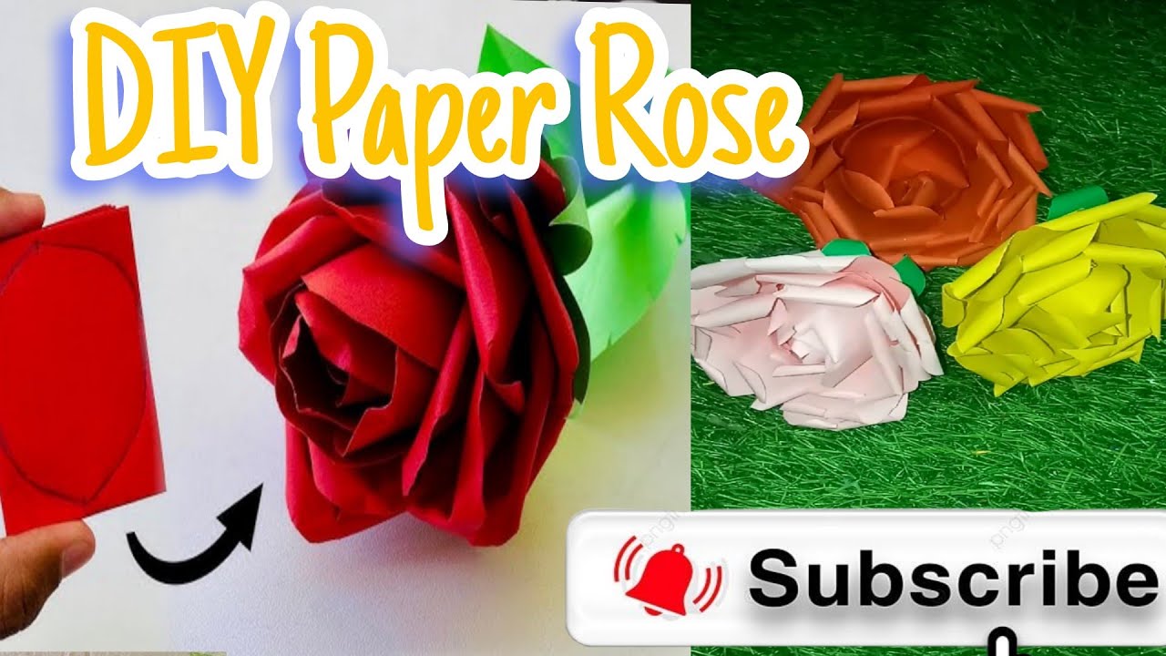 Paper Se Itne Real Rose 🌹 | Easy Paper Flower Craft | DIY Home Decor 