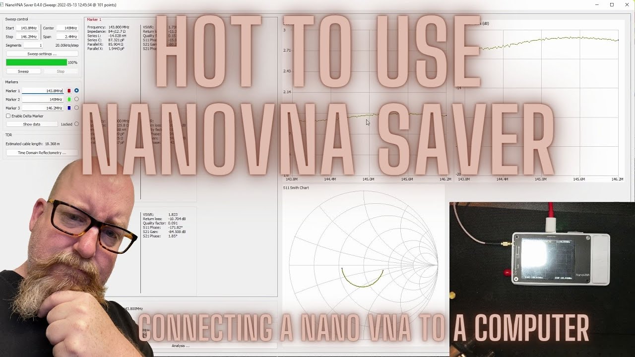 Using NanoVNA Saver to Connect NanoVNA to a Computer