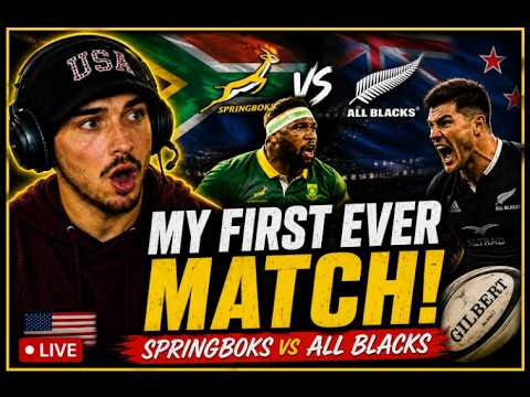 AMERICAN watches SPRINGBOKS vs ALL BLACKS game for the FIRST TIME | 2026 Live Watch Along