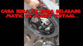 tutorial copot roda belakang macet yamaha mio