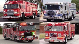Fire Trucks Responding Compilation: Pierce MFG Volume II