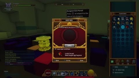 Trove pulled a rare Block Dragon egg fragment from a random adventure box opening