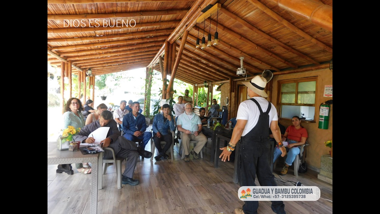 CURSO DE GUADUA BAMBU CON GUSTAVO TENECHE EN ALCALA VALLE COLOMBIA