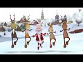 Tanzen um den Weihnachtsbaum Ladiadioh  - Lichterkinder Cartoons | Weihnachtslied | Kinderlied