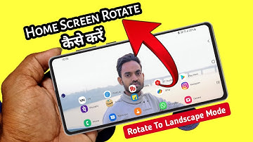 How To Rotate Home Screen On Android Phone | Samsung F62 Rotate To Landscape Mode ✅