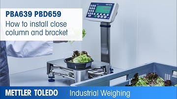 How to install close column and bracket PBA639 PBD659
