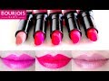 Bourjois Paris Rouge Edition Lipstick Swatches 5 colors