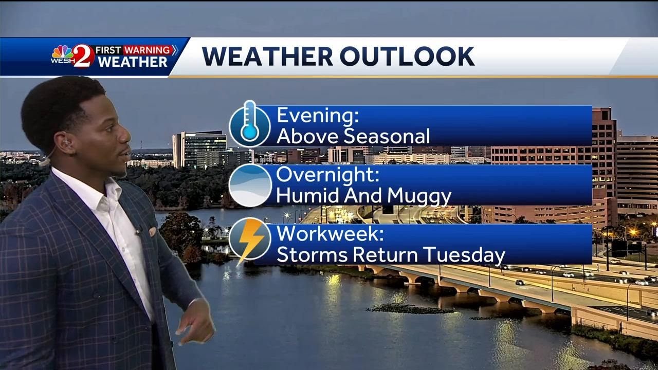 Storms to return to Central Florida Tuesday - YouTube