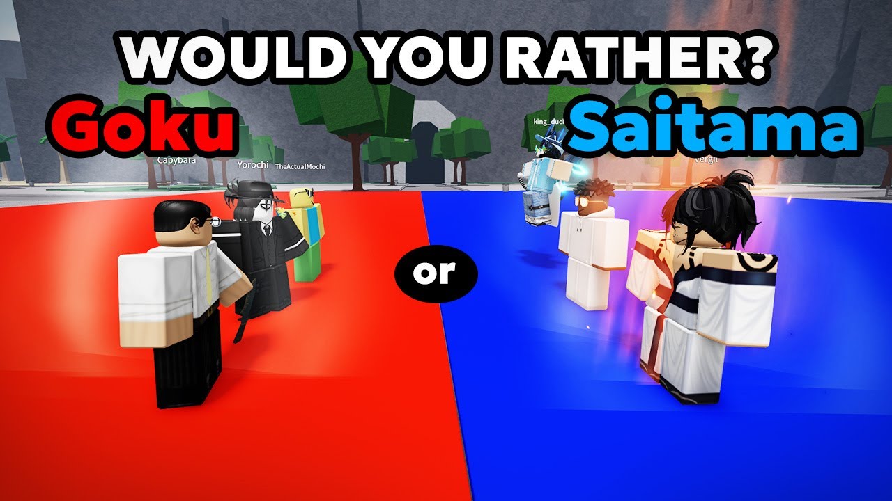 WOULD YOU RATHER in The Strongest Battlegrounds