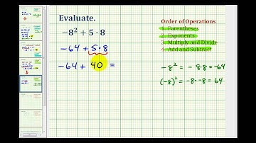 Ex 4:  Simplify Expressions Involving Integers Using the Order of Operations