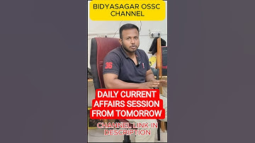 SSC/OSSC/OSSSC/BANKING || CURRENT AFFAIRS || Class-1 || #bidyasagarclasses  #osssc #aso #ossc #ssc