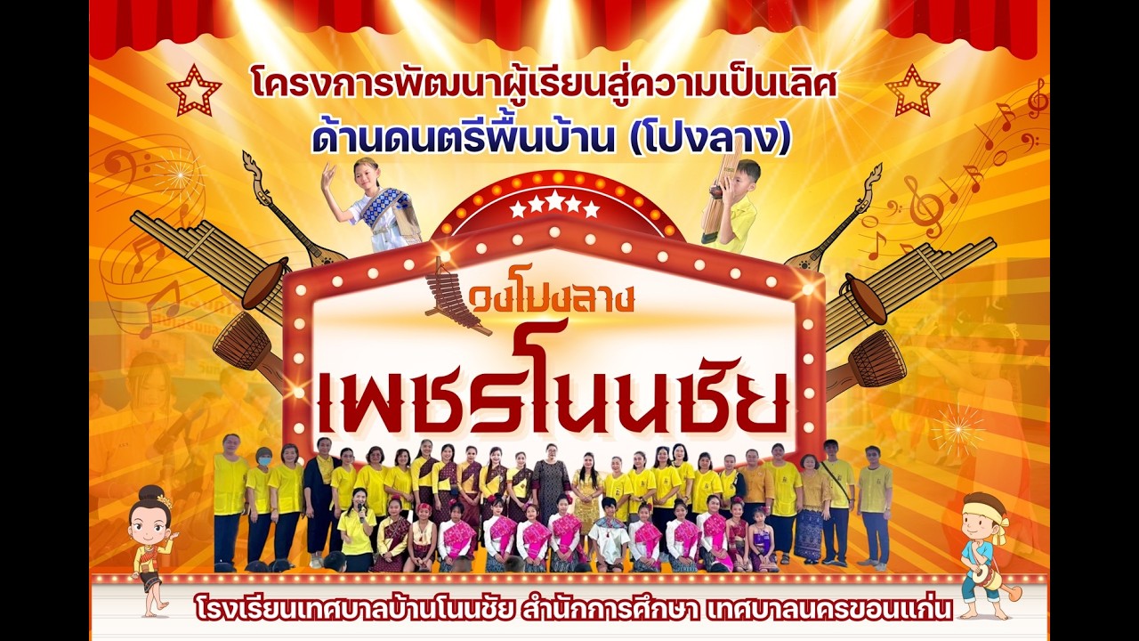 ประเมินหลักสูตรพิเศษดนตรีนาฏศิลป์พื้นบ้าน(โปงลาง)