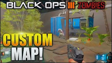 NEW FIRST CUSTOM ZOMBIE MAP GAMEPLAY! BO3 ZOMBIE MOD GAMEPLAY (BO3 CUSTOM ZOMBIE)