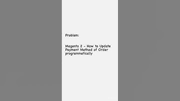 Magento 2 - Is it possible to update payment method of Order Programmatically? #magento #ecommerce