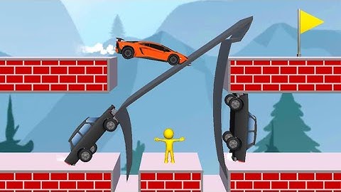 Satisfying and relaxing ASMR Mobile Games - Draw The Bridge 3D