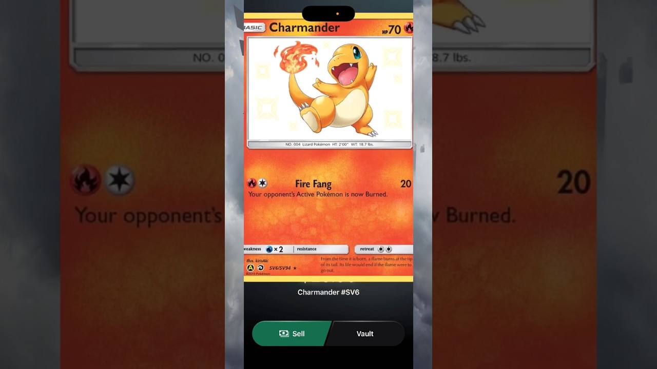 Finally Pulled the Shiny Charmander! Hidden Fates Shiny Vault SV6/SV94 |  Triumph Rips Pokmon TCG - YouTube