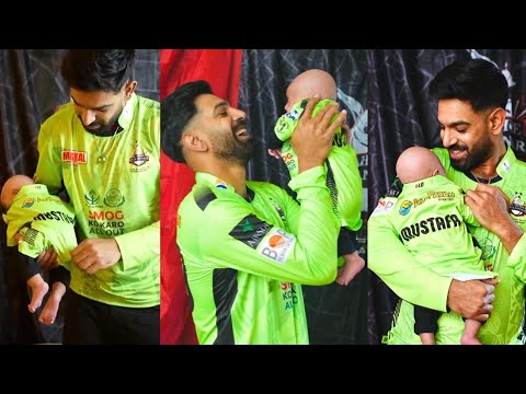 Mustafa Rauf Haris Rauf Share Adorable Video and pictures with son Mustafa ! PSL 10 ...