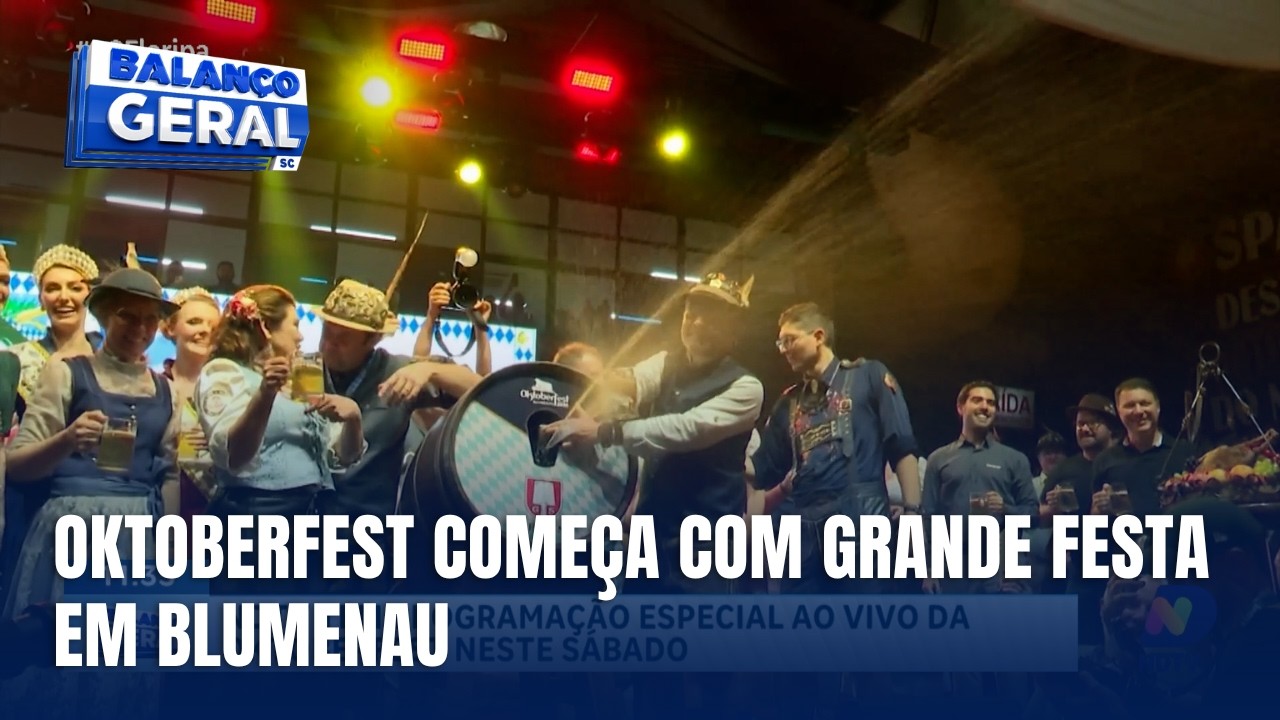 Abertura da Oktoberfest Blumenau reúne milhares e agita a cidade