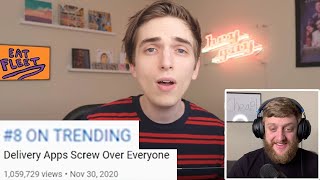 I Was in a TRENDING VIDEO on YouTube! | Drew Gooden "Delivery Apps Screw Over Everyone"