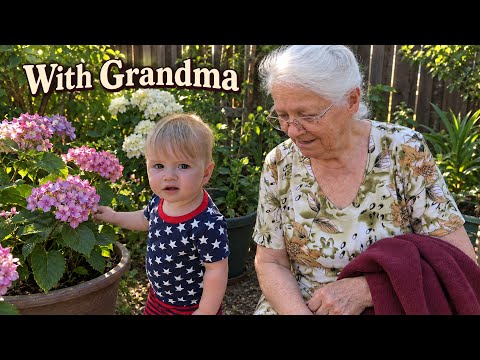 Tomatoes and Flowers with Grandma
