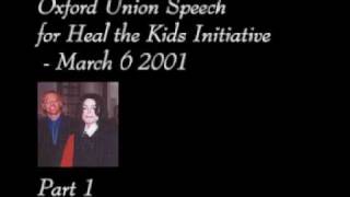 Michael Jackson - Oxford Union Speech Part 1/4