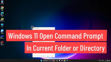 Windows 11 How to Open Command Prompt in Current Folder or Directory