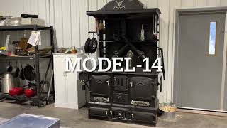 Lighting wood cook stove model 14  Wicked wood stoves.