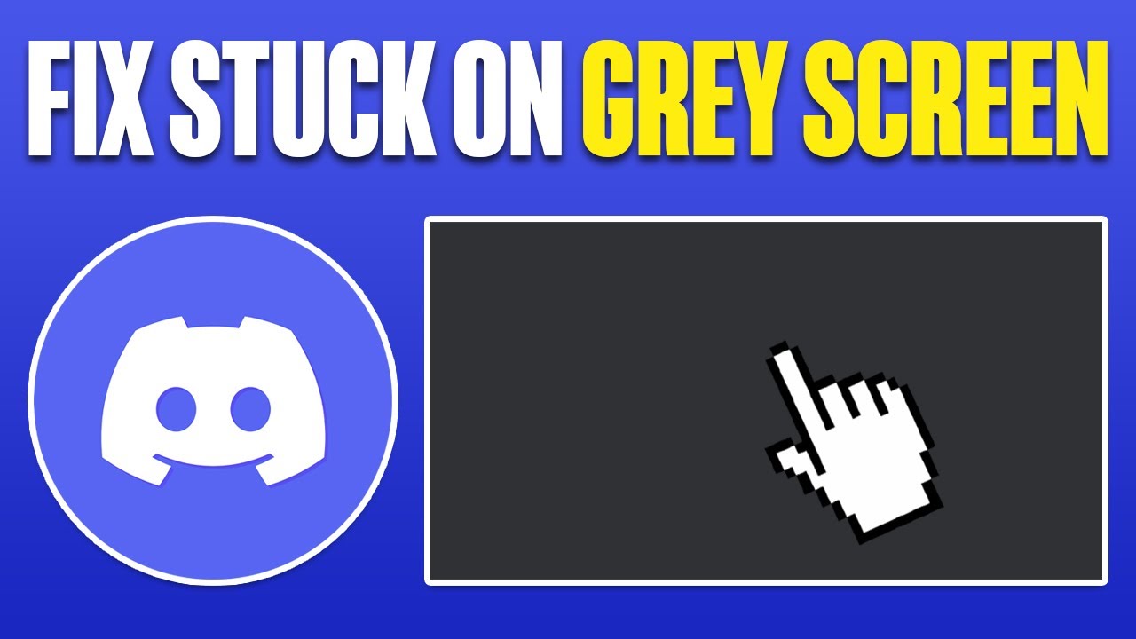 How To Fix Discord Stuck On Black Or Grey Screen (2025) - YouTube