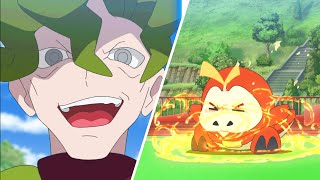 Roy VS Gym Leader (Terastal Sudowudo) - NEMONA IN THE ANIME - Pokemon Horizons Episode 10 AMV