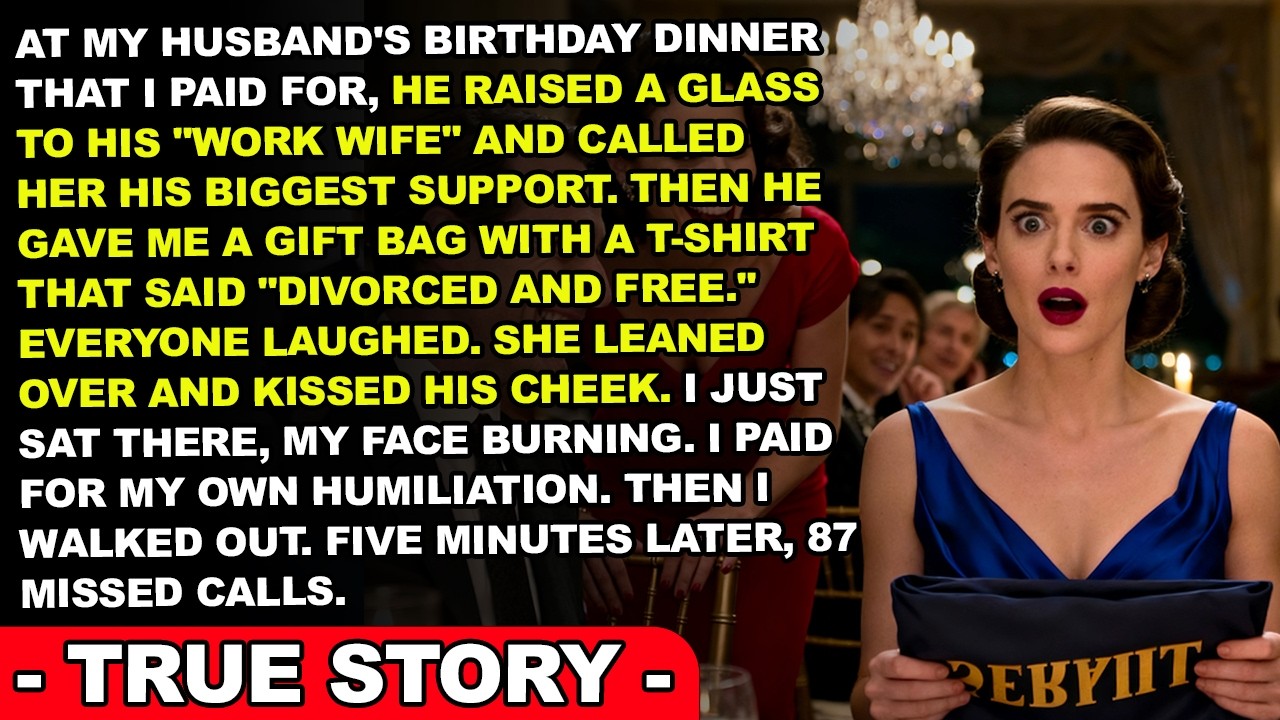 At the $8,000 Birthday Dinner I Paid For, My Husband Toasted His Work Wife